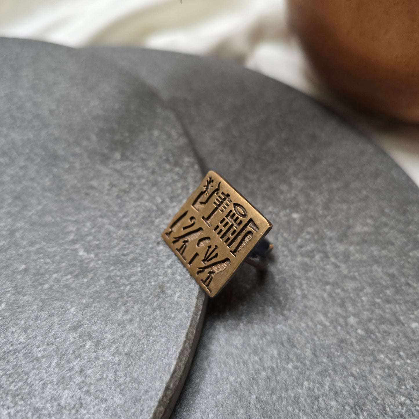 Ancient Egyptian Square Ring