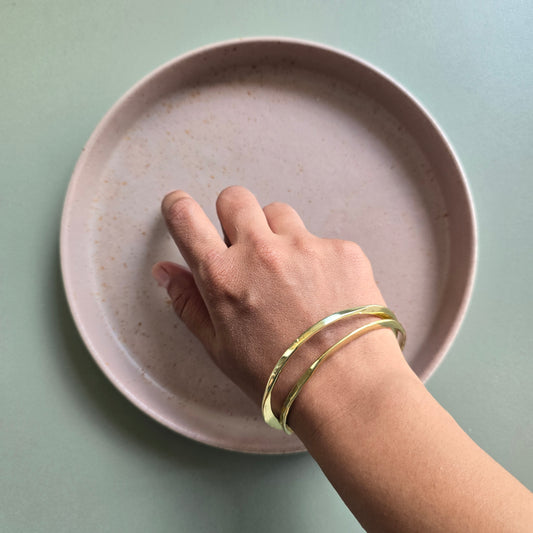 Hammered bangles- set of 2