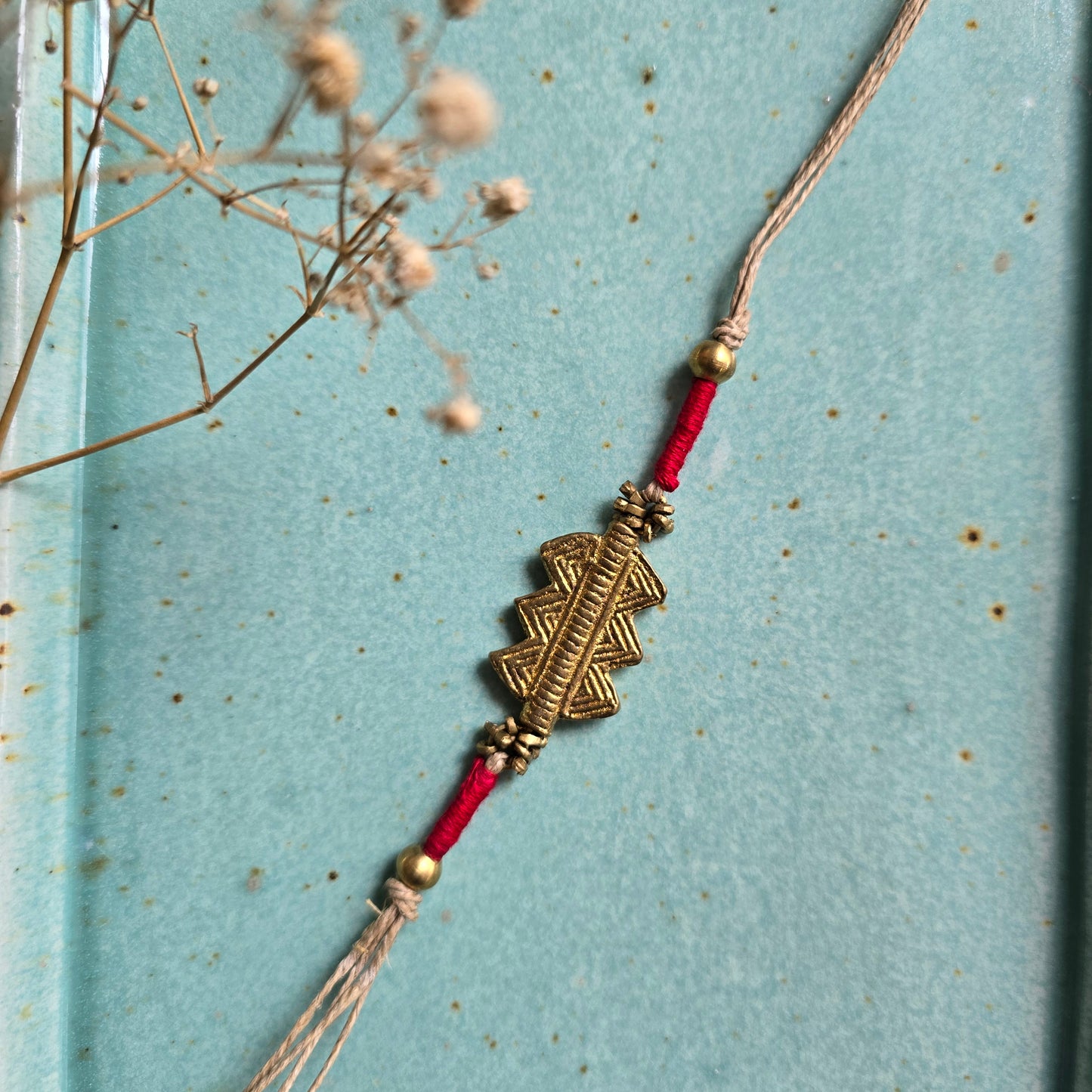 Brass Motif Rakhi - 2