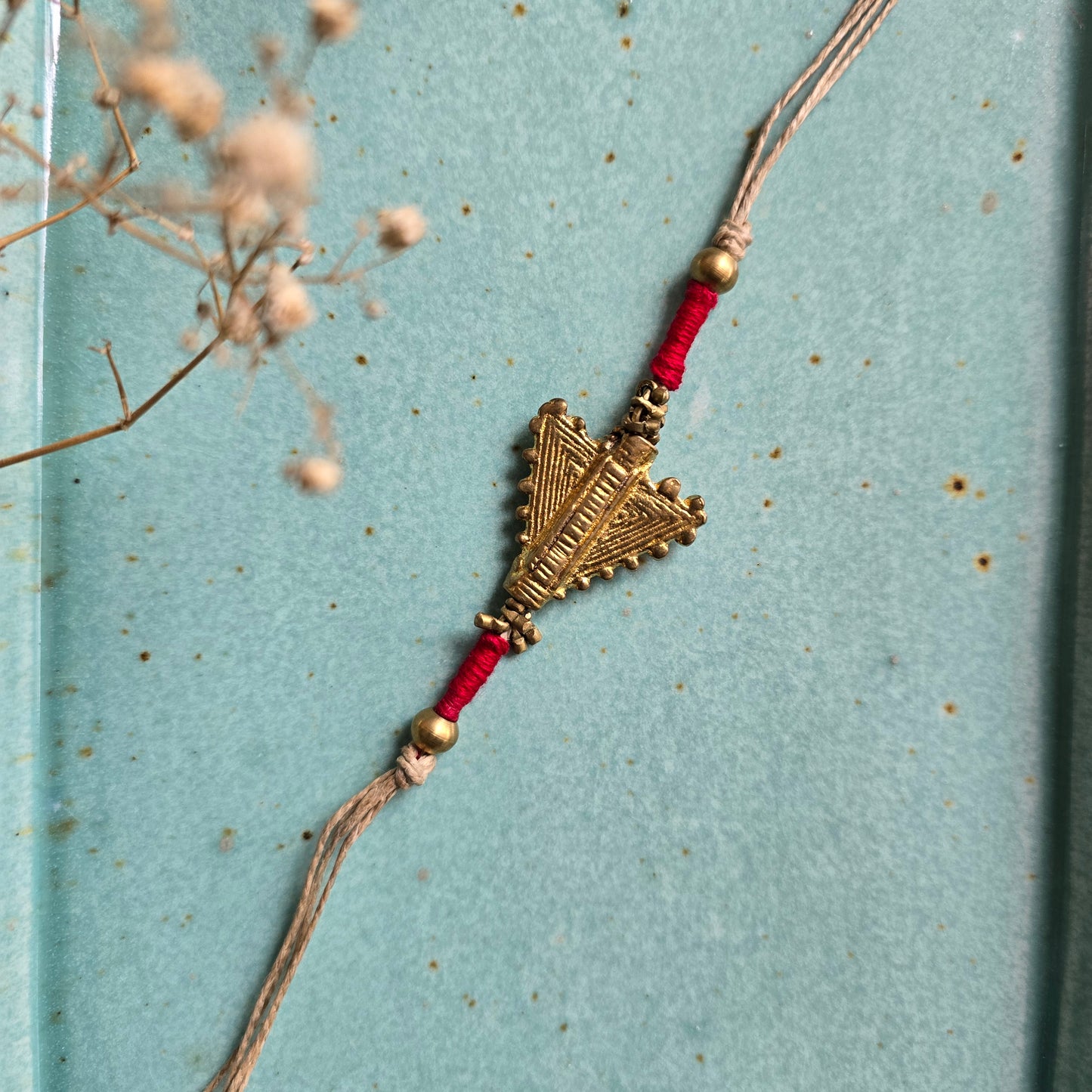 Brass Motif Rakhi - 1