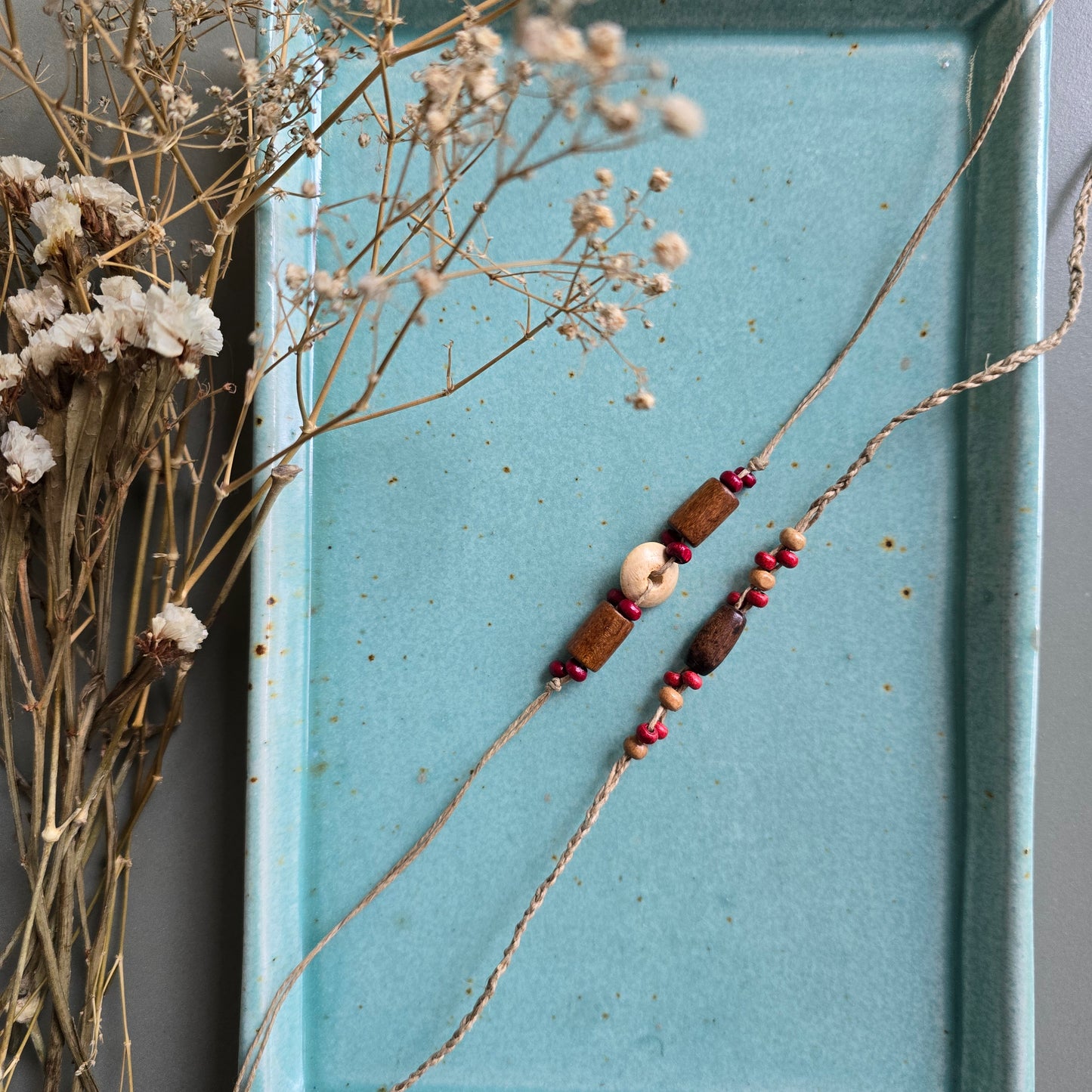 Wooden Rakhis - Set Of 2