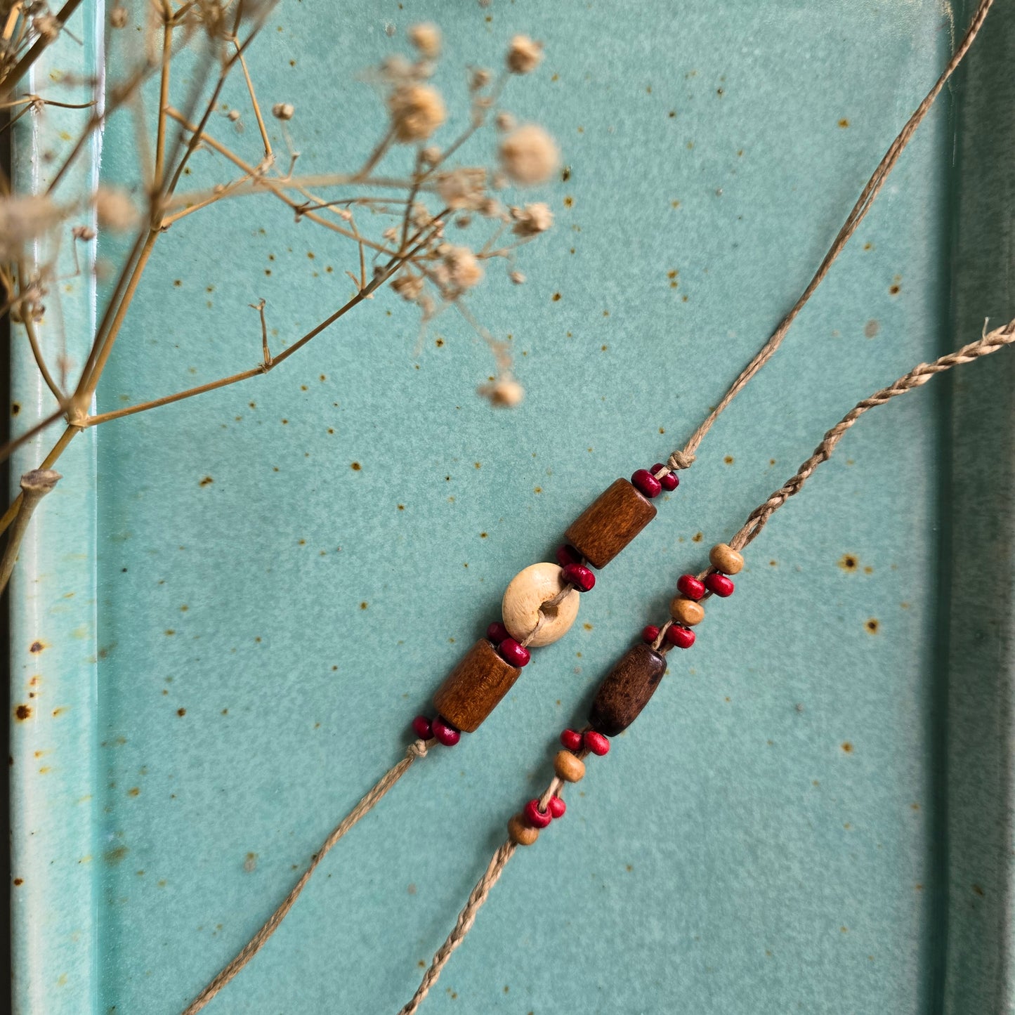 Wooden Rakhis - Set Of 2