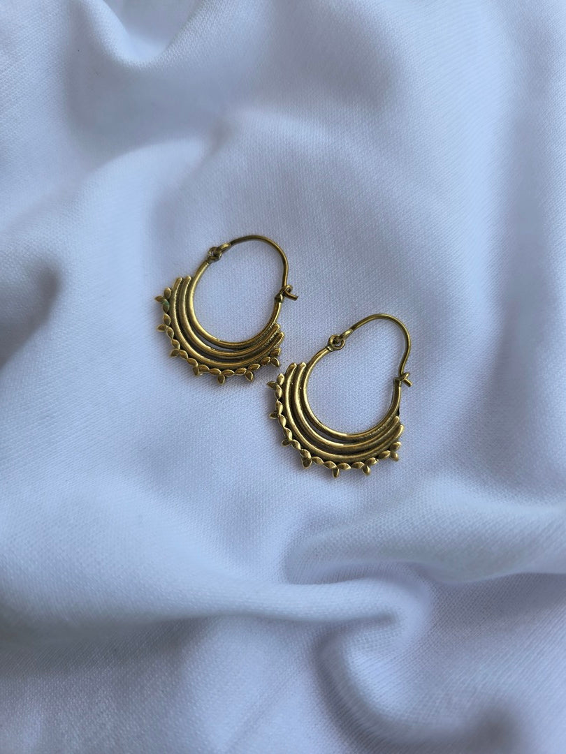 Timeless brass hoops