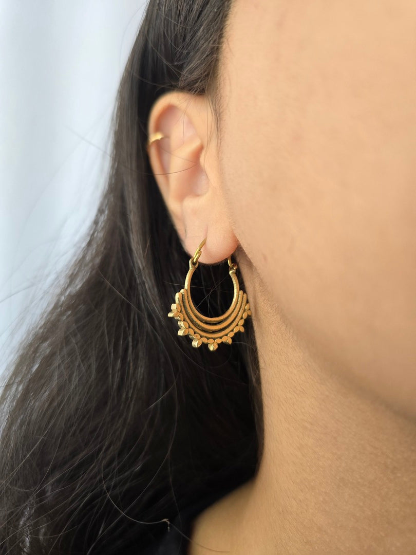 Timeless brass hoops