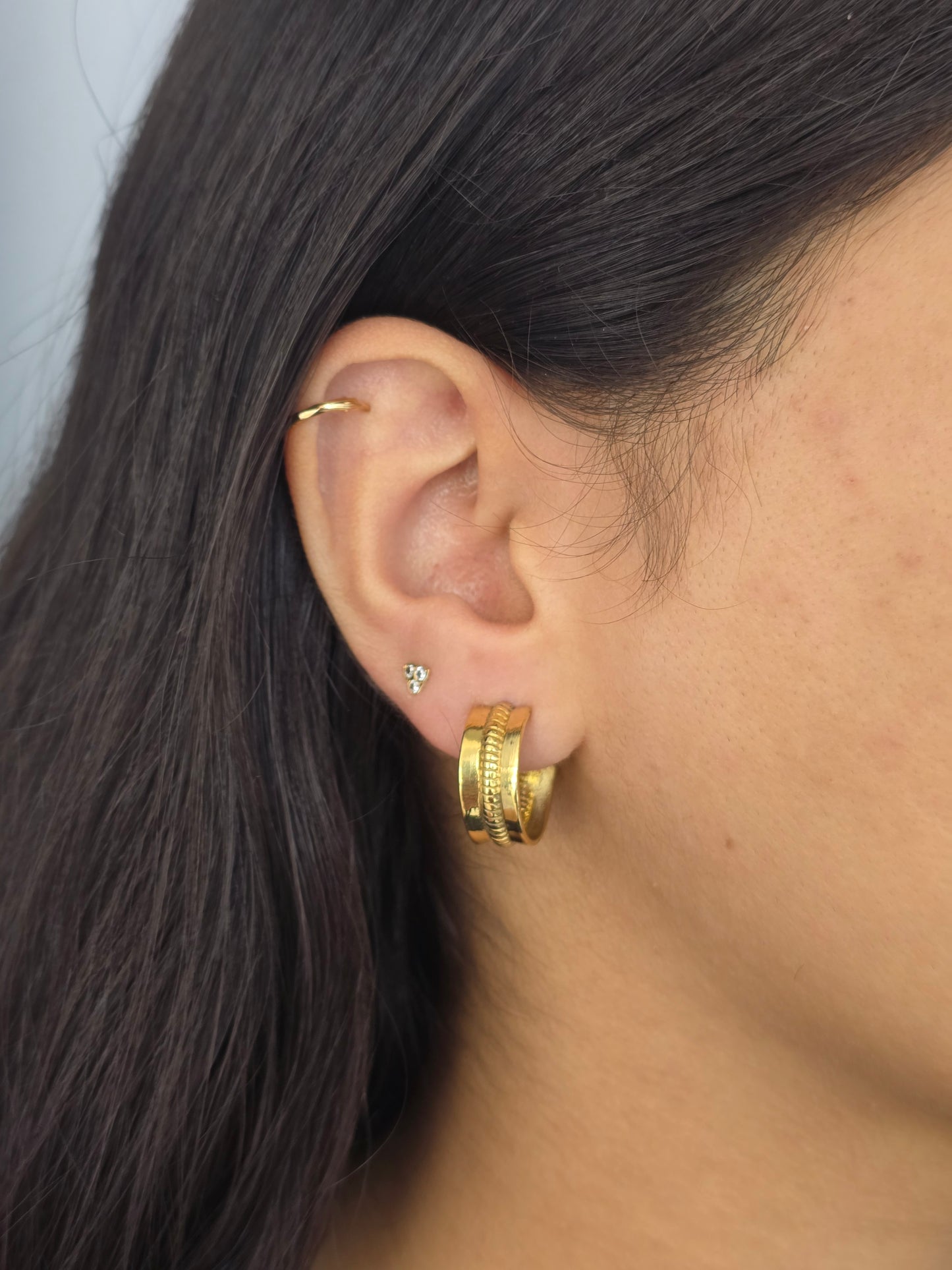 Timeless brass hoops