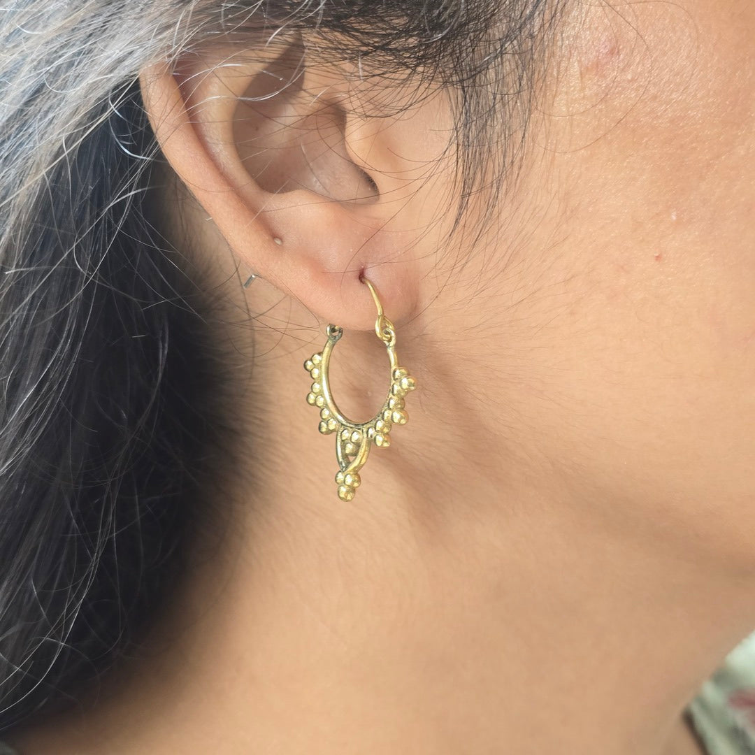 Timeless brass hoops