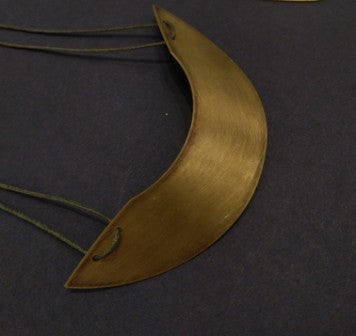 Curved Semicircular Brass Neckpiece
