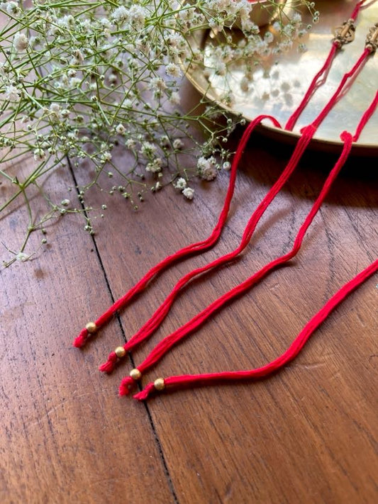 Brass Bead Rakhi