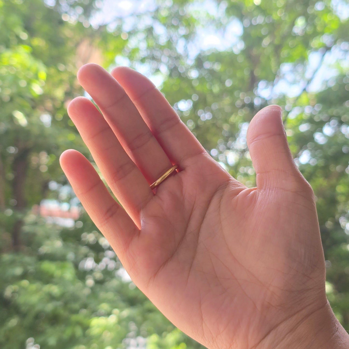 curved brass ring