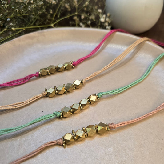 English color Brass rakhi