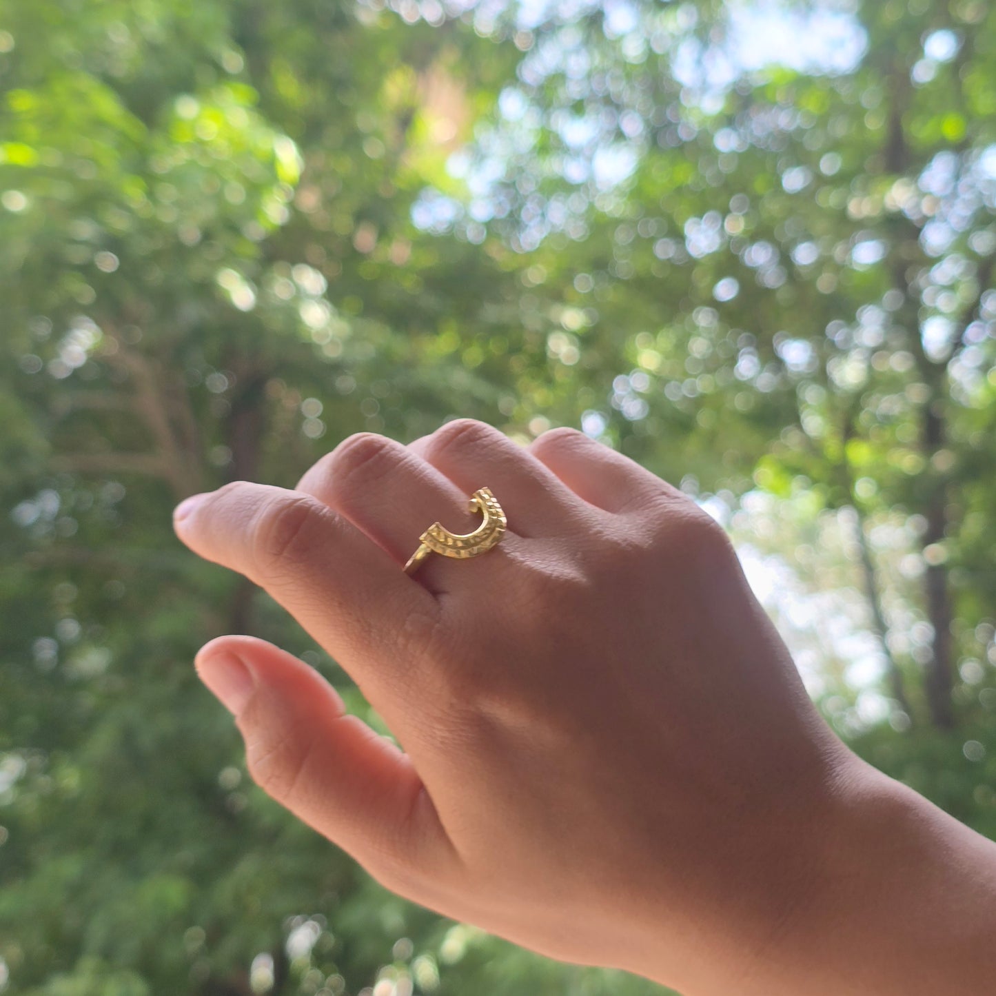 curved brass ring