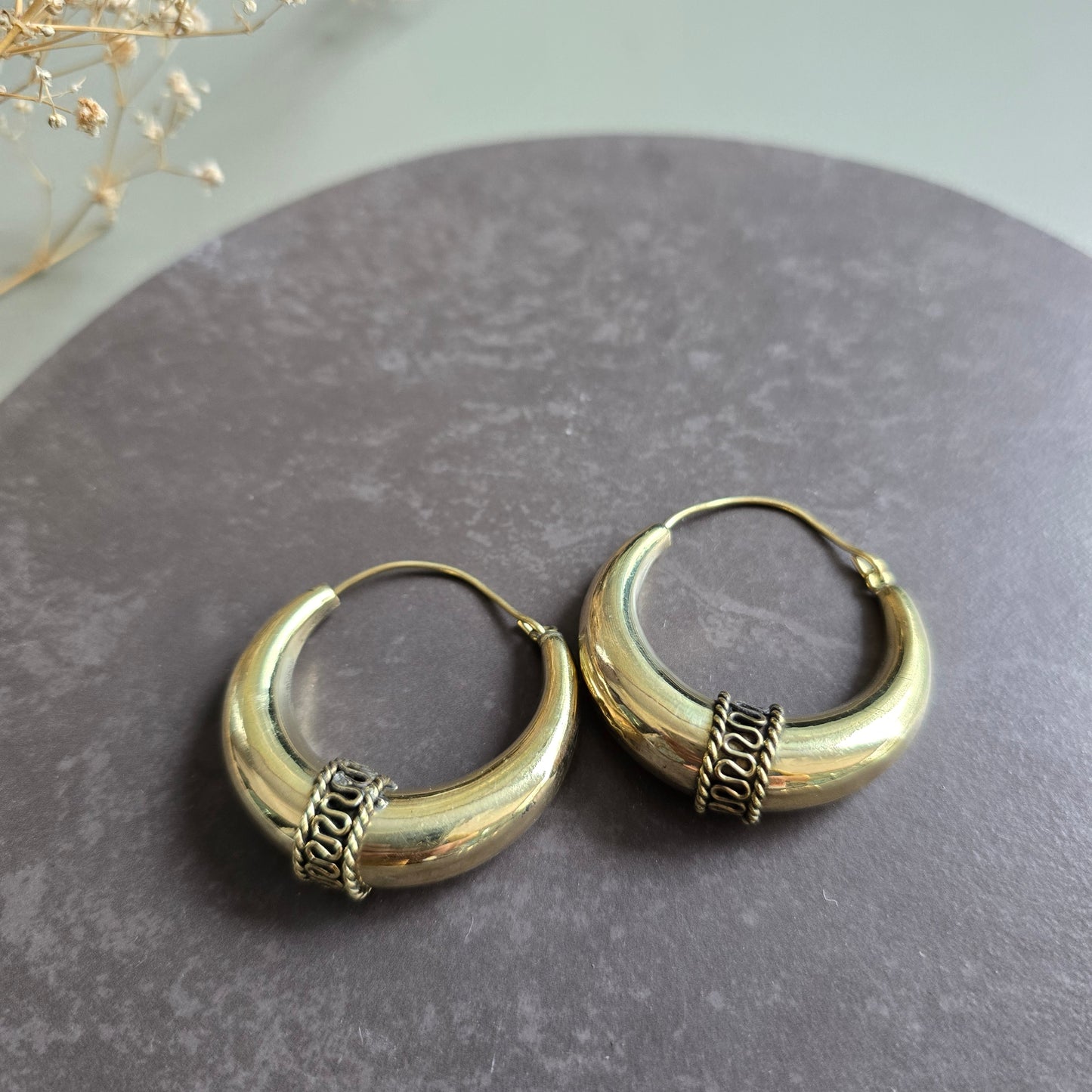 Vintage vibes hoops