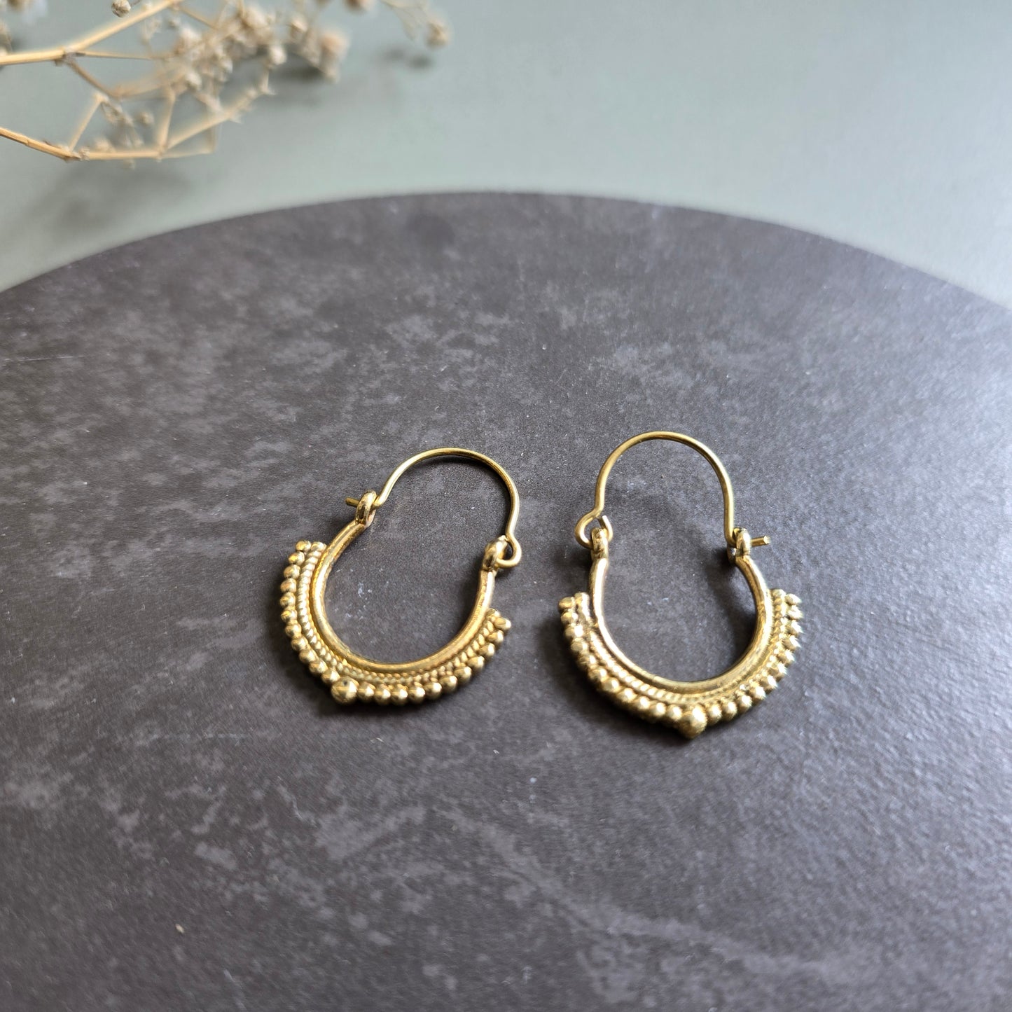 Timeless brass hoops