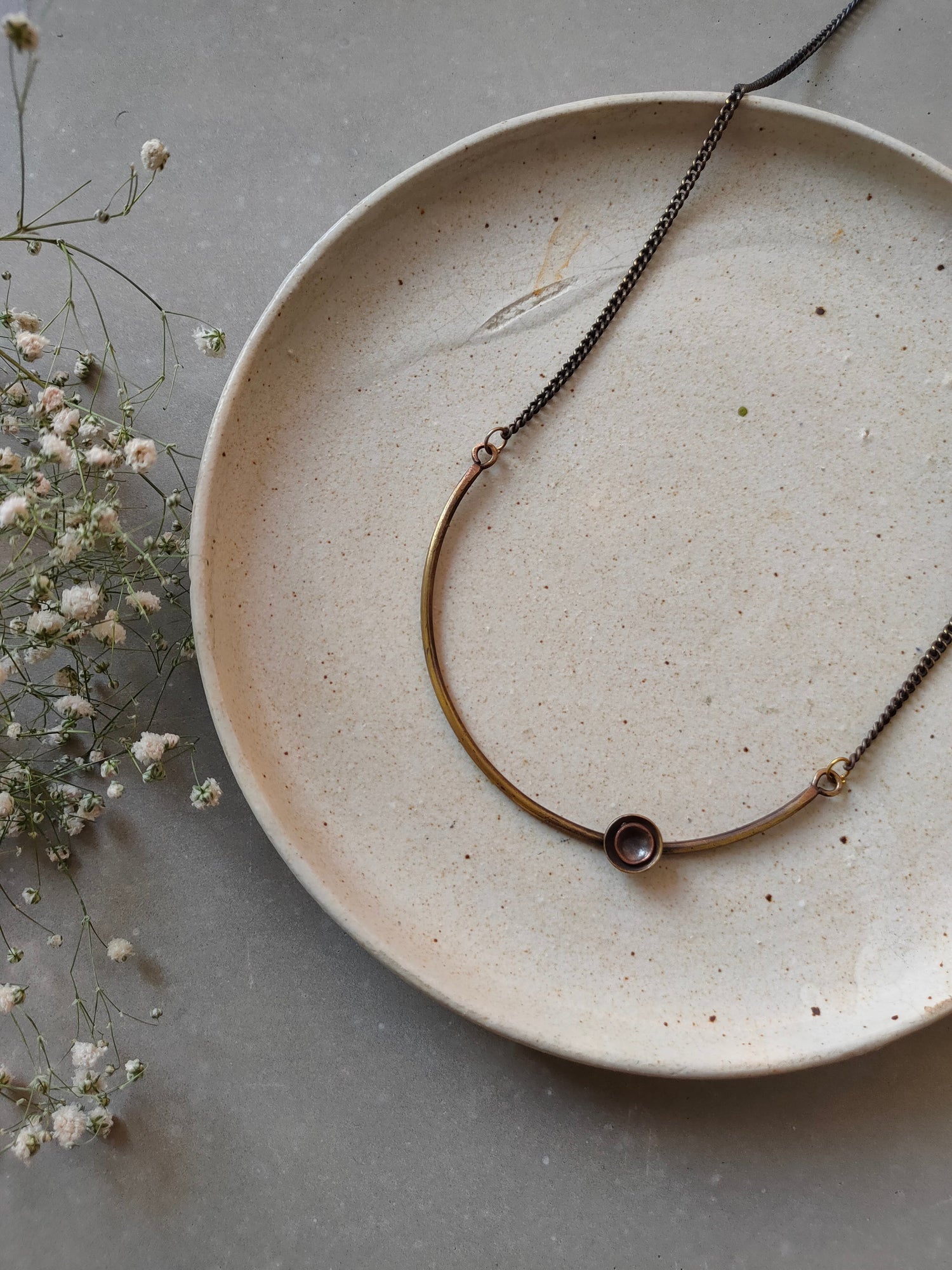 handmade jewelry, handcrafted brass and copper necklaces 