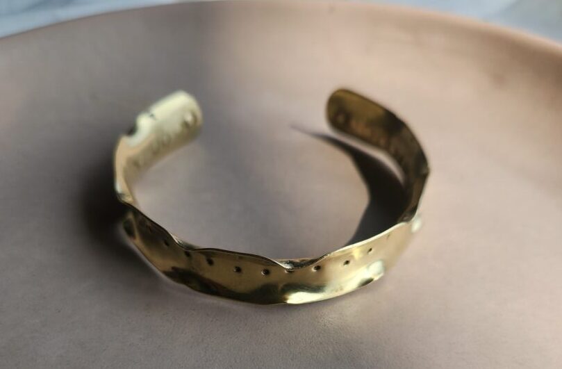 handforged beaten cuff