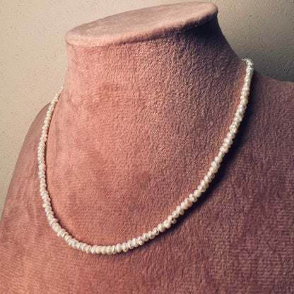 Dainty pearl necklace