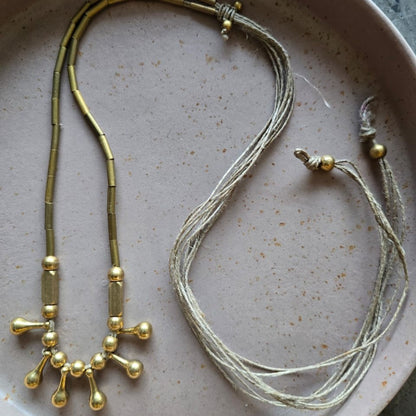 Marigold Brass Necklace