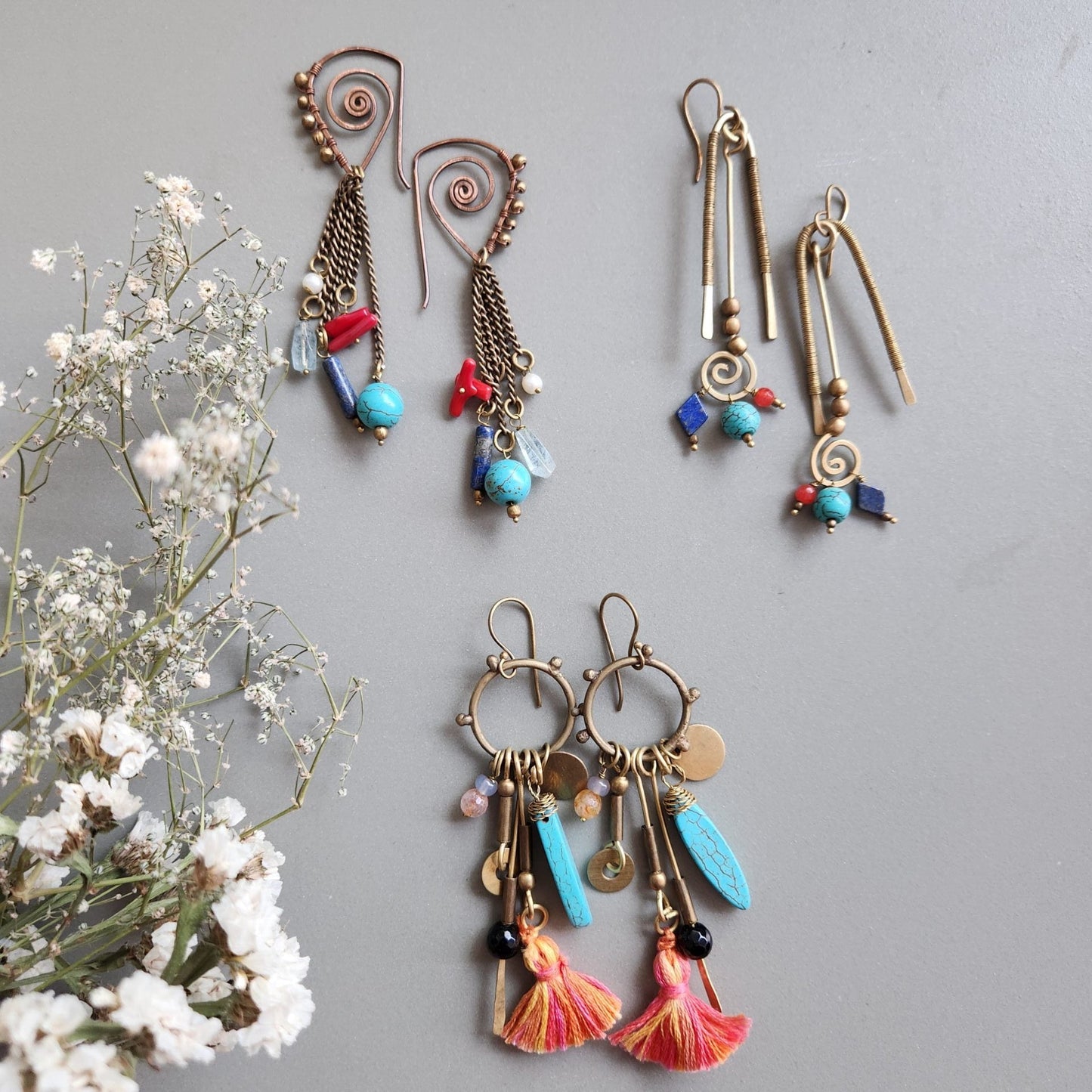 Metallic Harmony Earring Combo