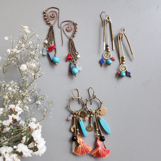 Metallic Harmony Earring Combo