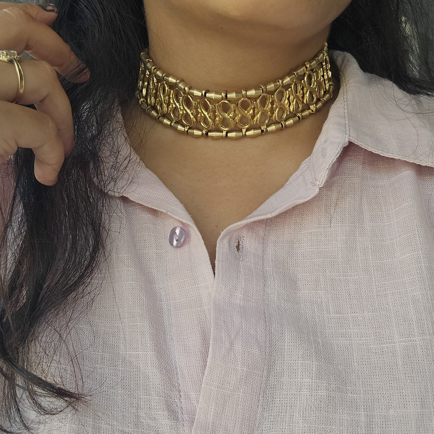 Bella Brass Choker