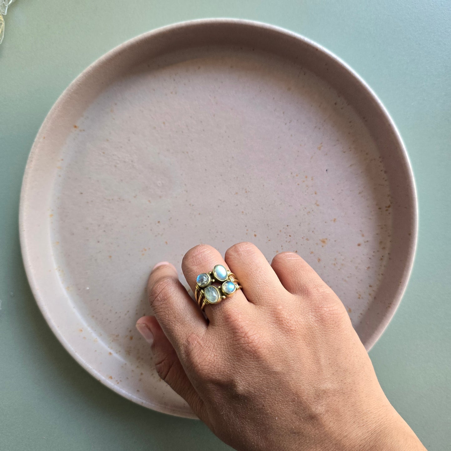 Labradorite ring