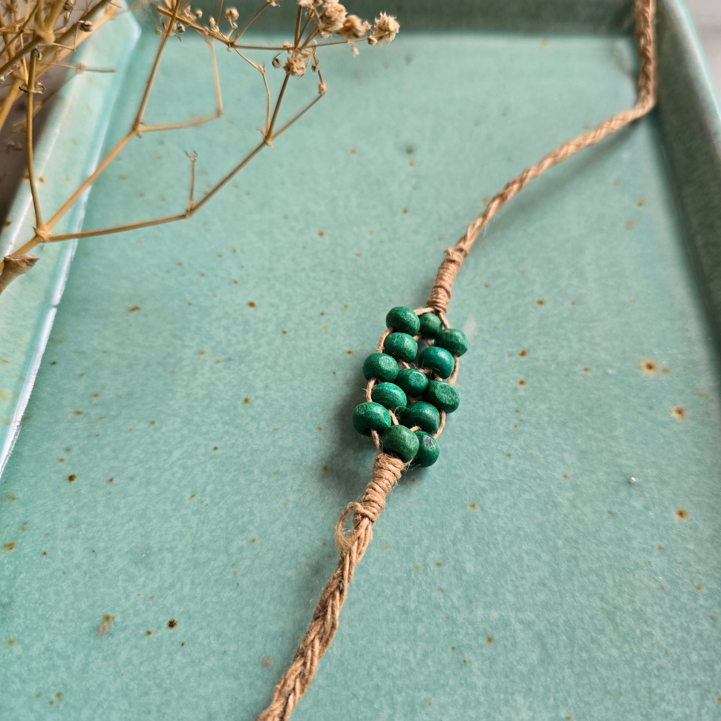 Jute Thread Rakhi - Teal