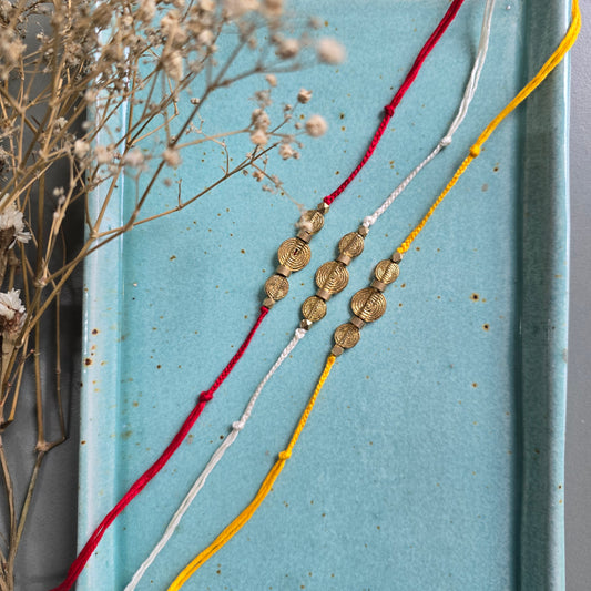 Spiral Beaded Rakhis - Set Of 3