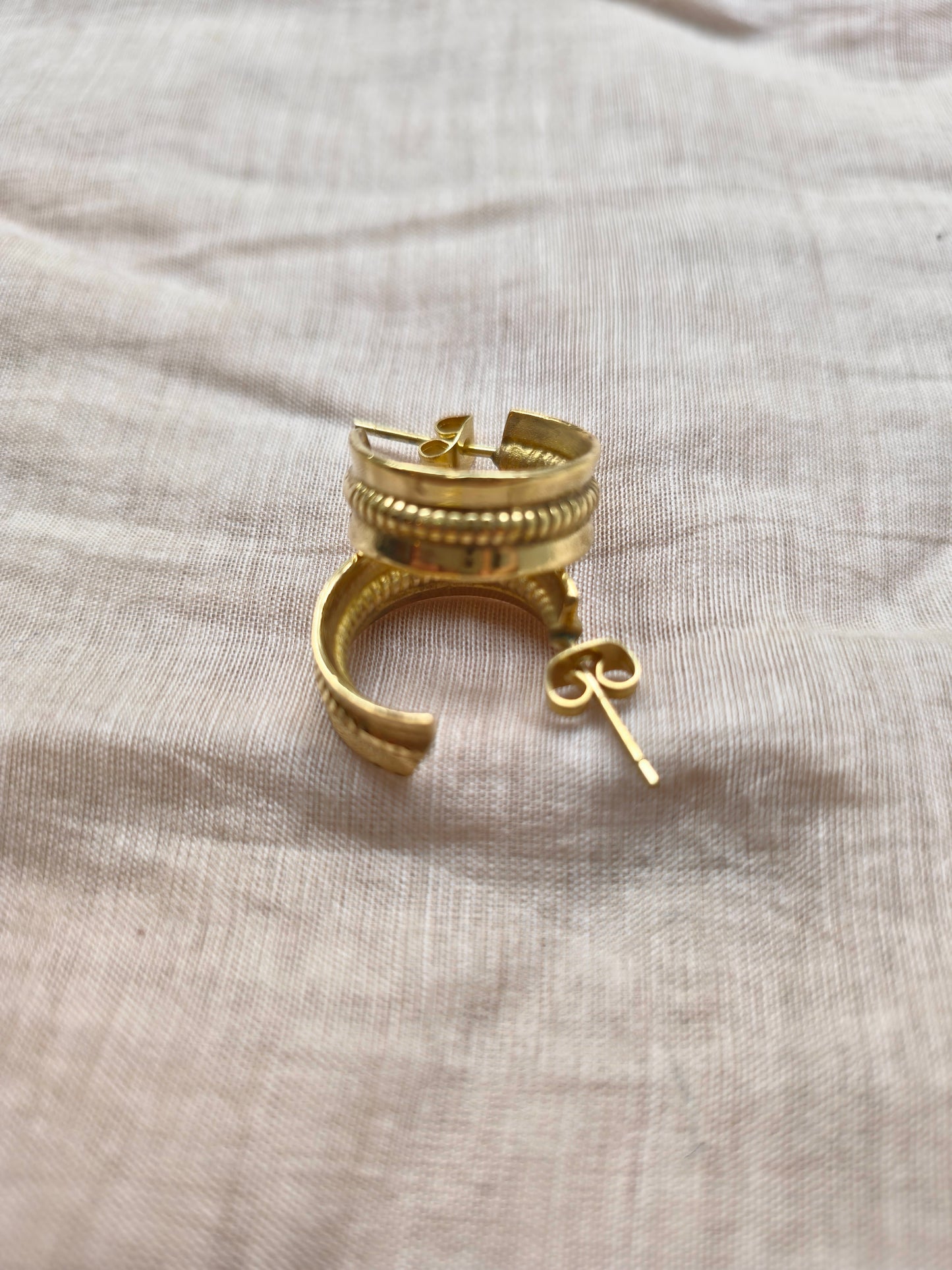 Timeless brass hoops