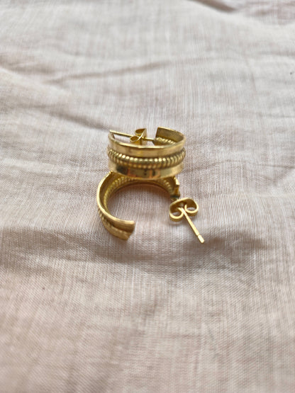Timeless brass hoops