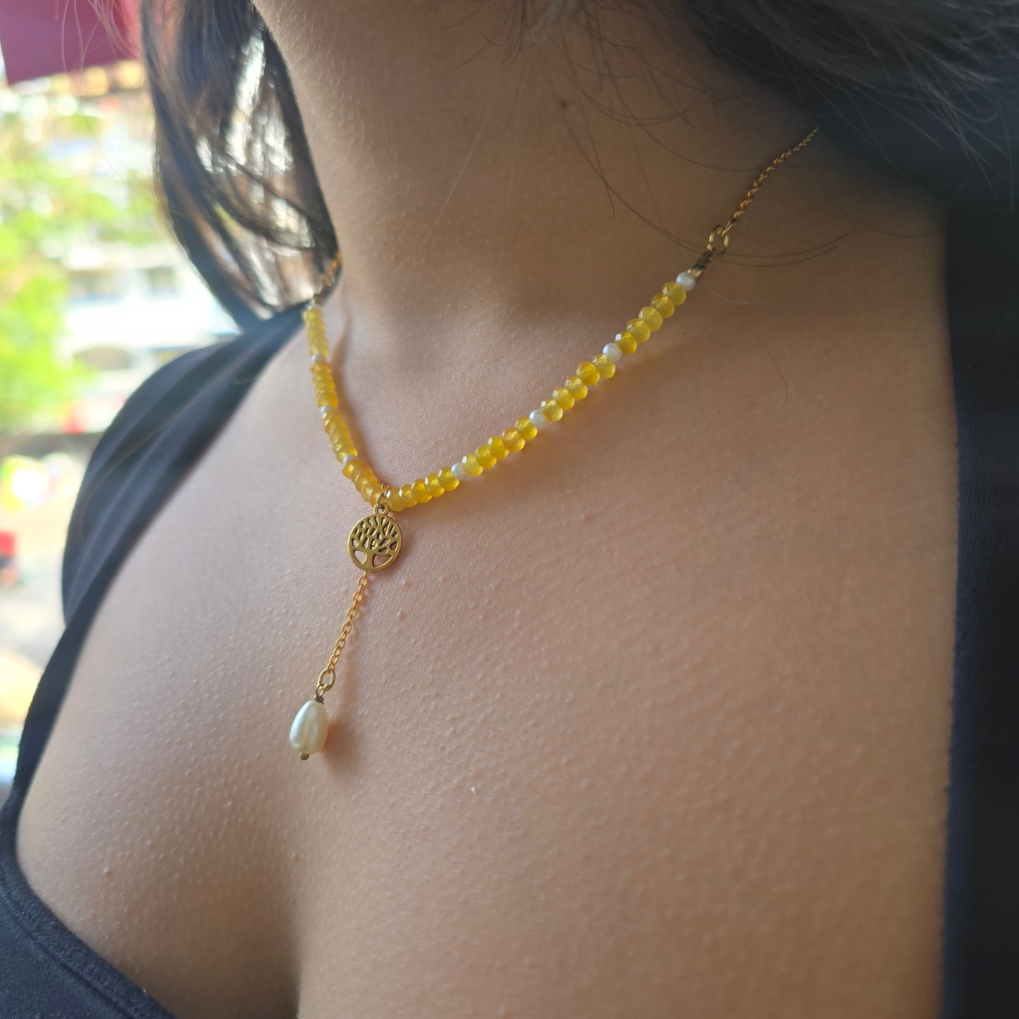 Tree of life charm necklace
