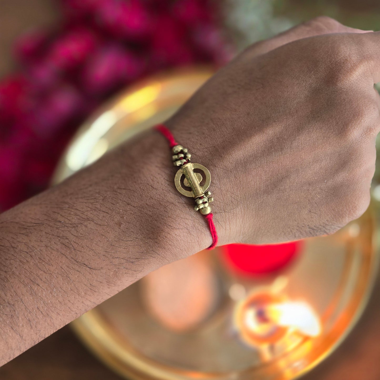 Brass Bead Rakhi