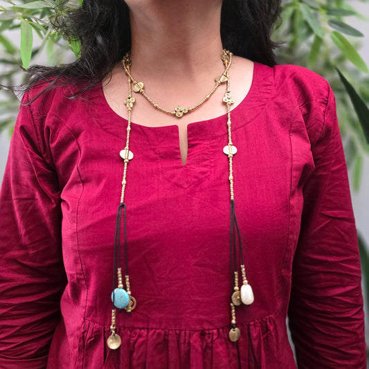 Anvika wrap around necklace