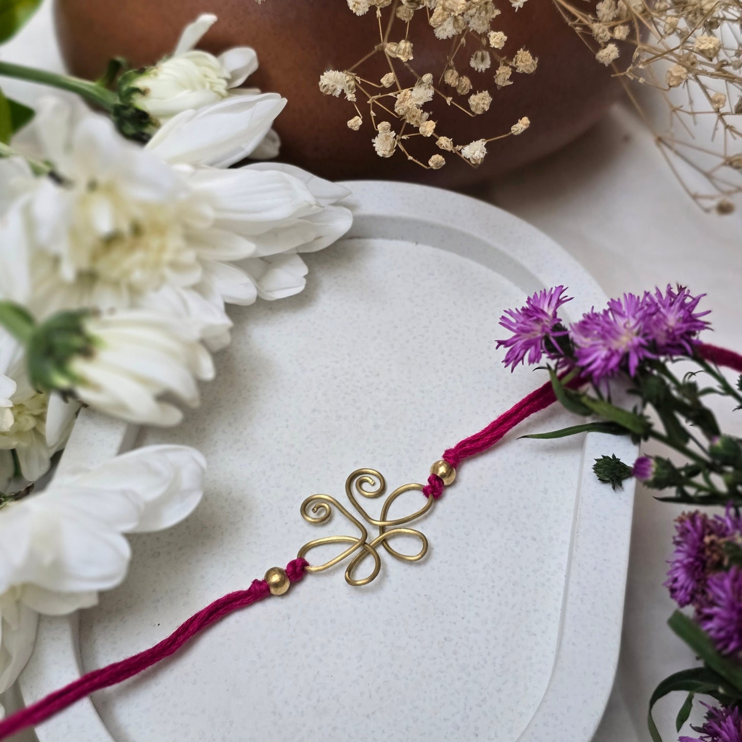 Wired Brass Rakhi