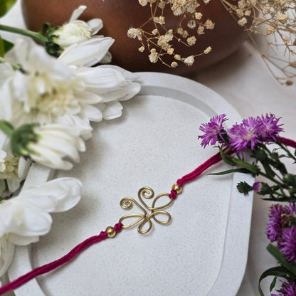 Wired Brass Rakhi