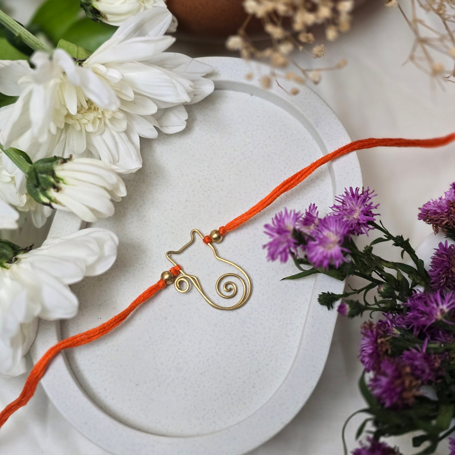 Wired Brass Rakhi