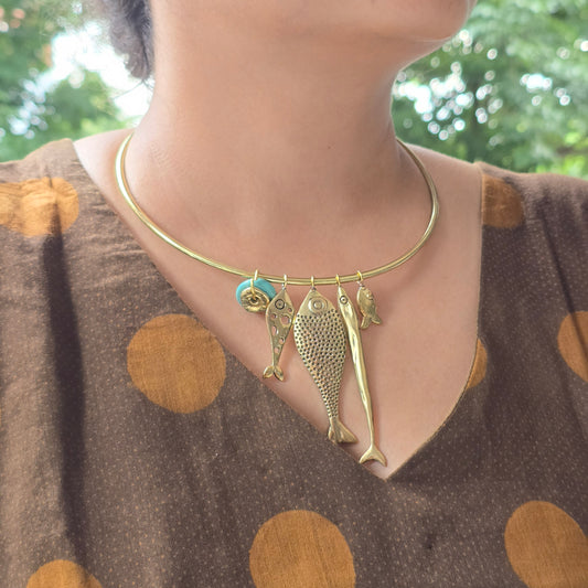 Fish Hansli Necklace