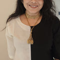 Arabella brass necklace