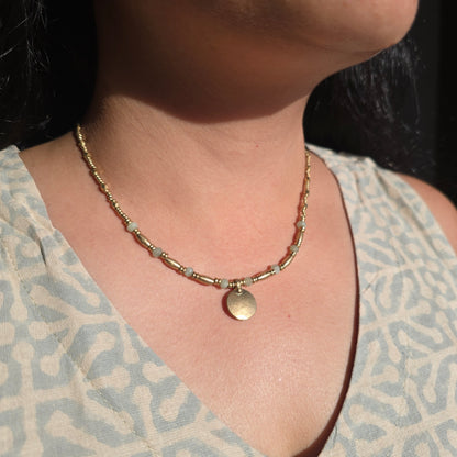 Dainty Charm Necklace - Circular