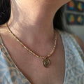 Dainty Charm Necklace - Spiral
