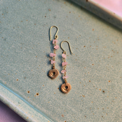Rose Quartz Dangler