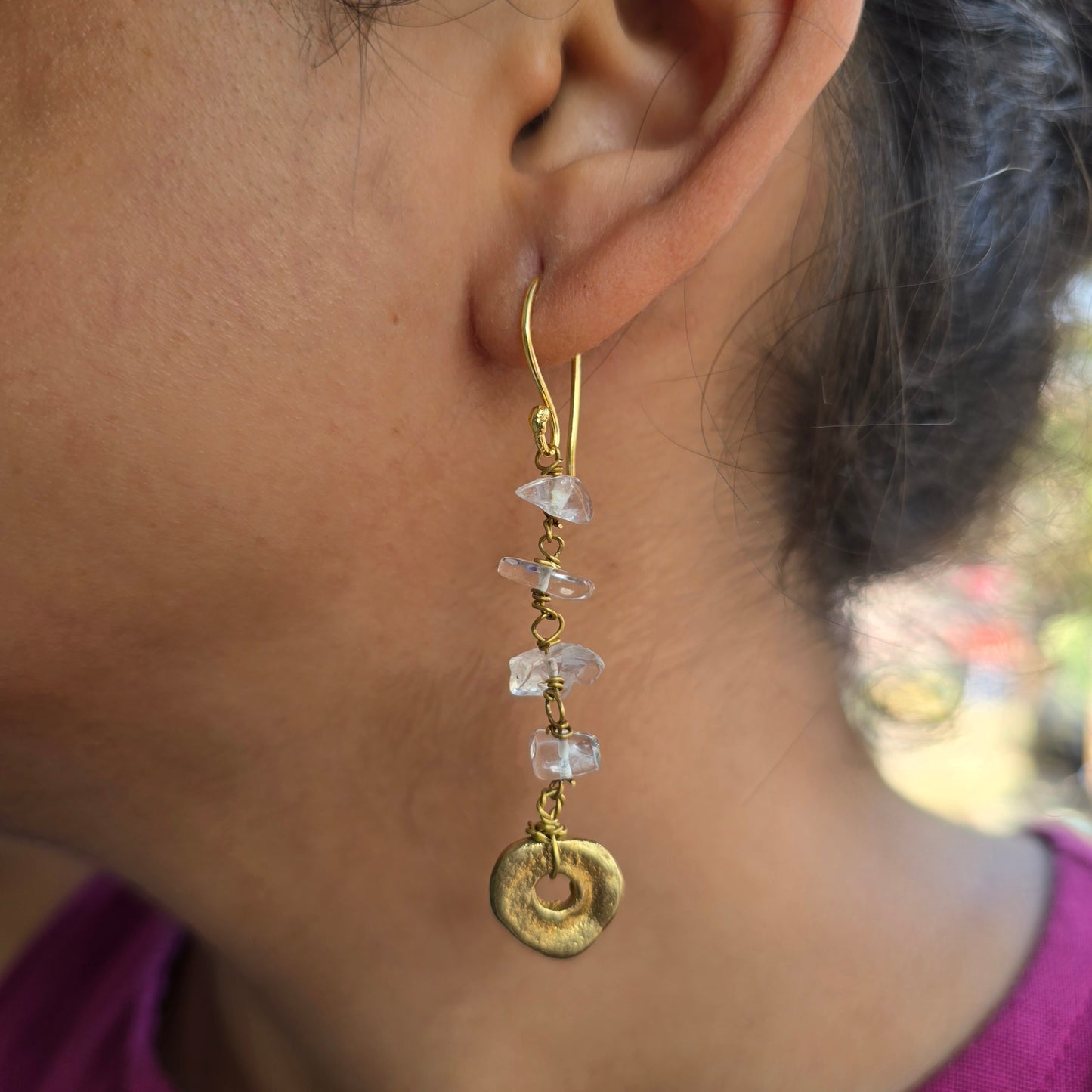 Clear Crystal Dangler