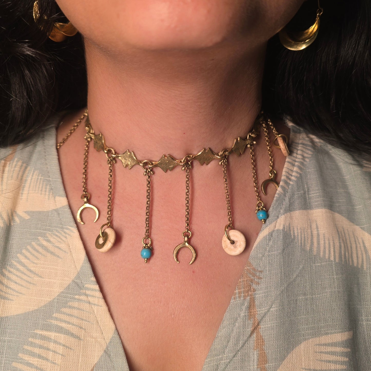 Eclectic and Gypsy style Choker Necklace