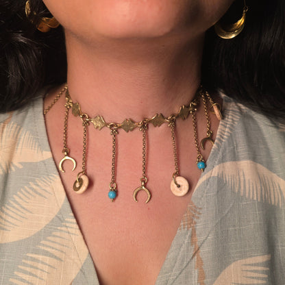 Eclectic and Gypsy style Choker Necklace