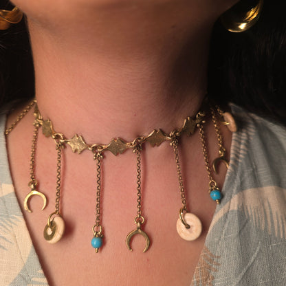 Eclectic and Gypsy style Choker Necklace