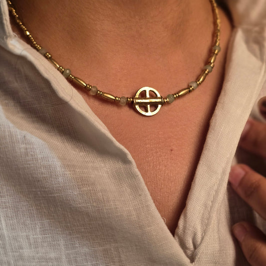 Dainty Charm Necklace - Orbit