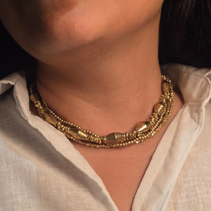 Layered Statement Necklace - Naad