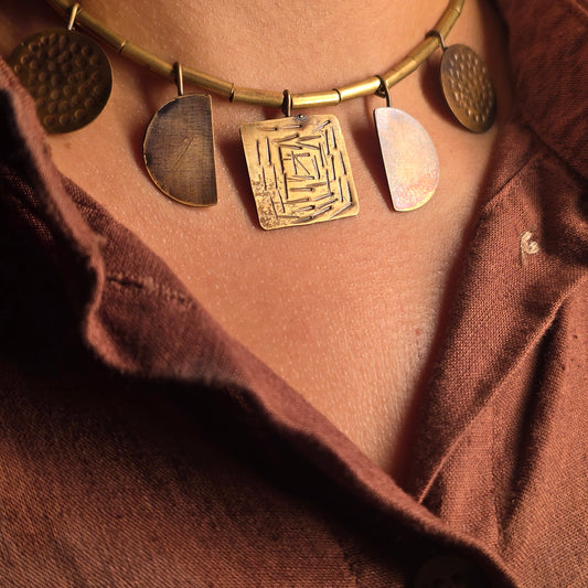 Mandala Geometric Necklace