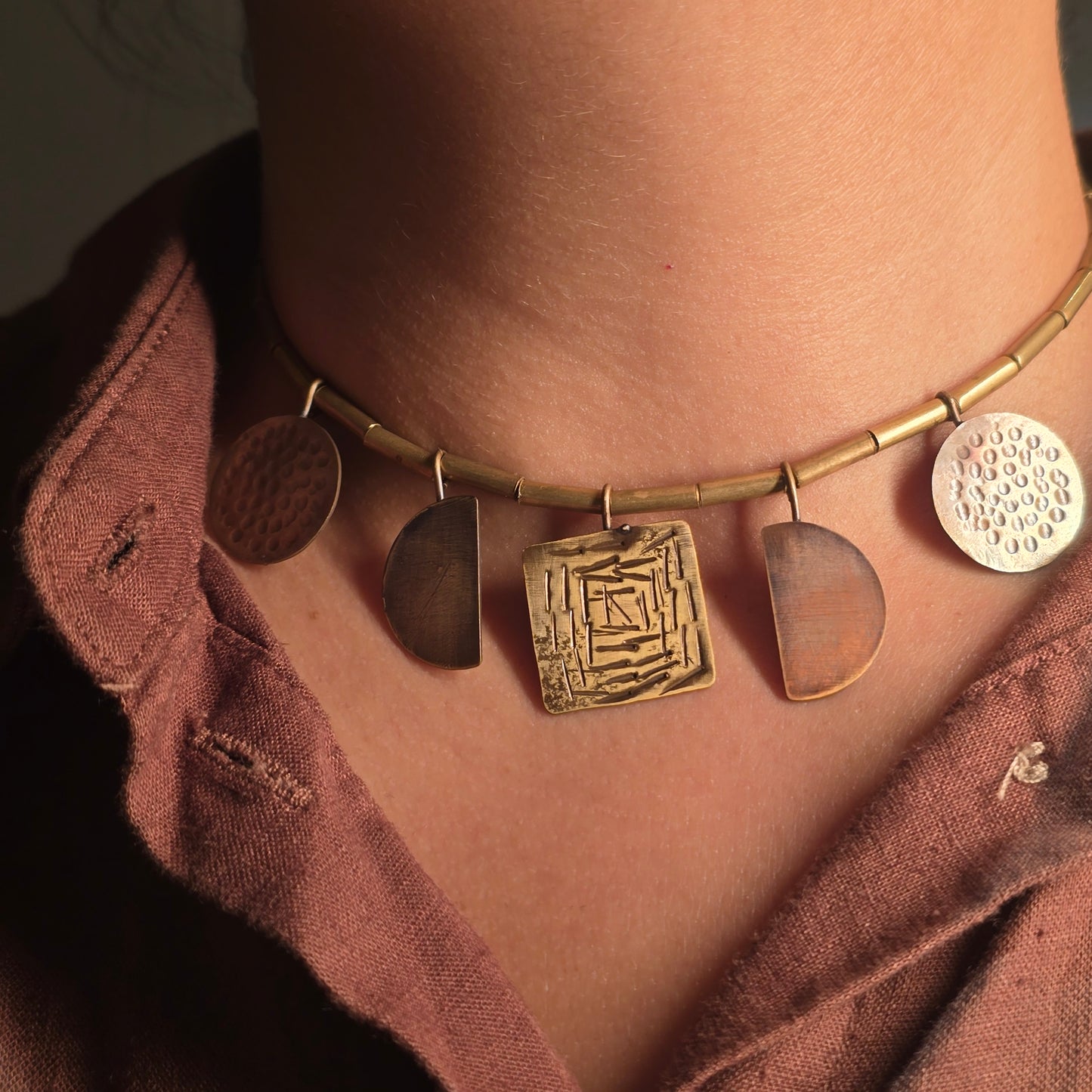 Mandala Geometric Necklace