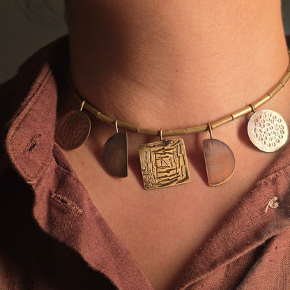 Mandala Geometric Necklace