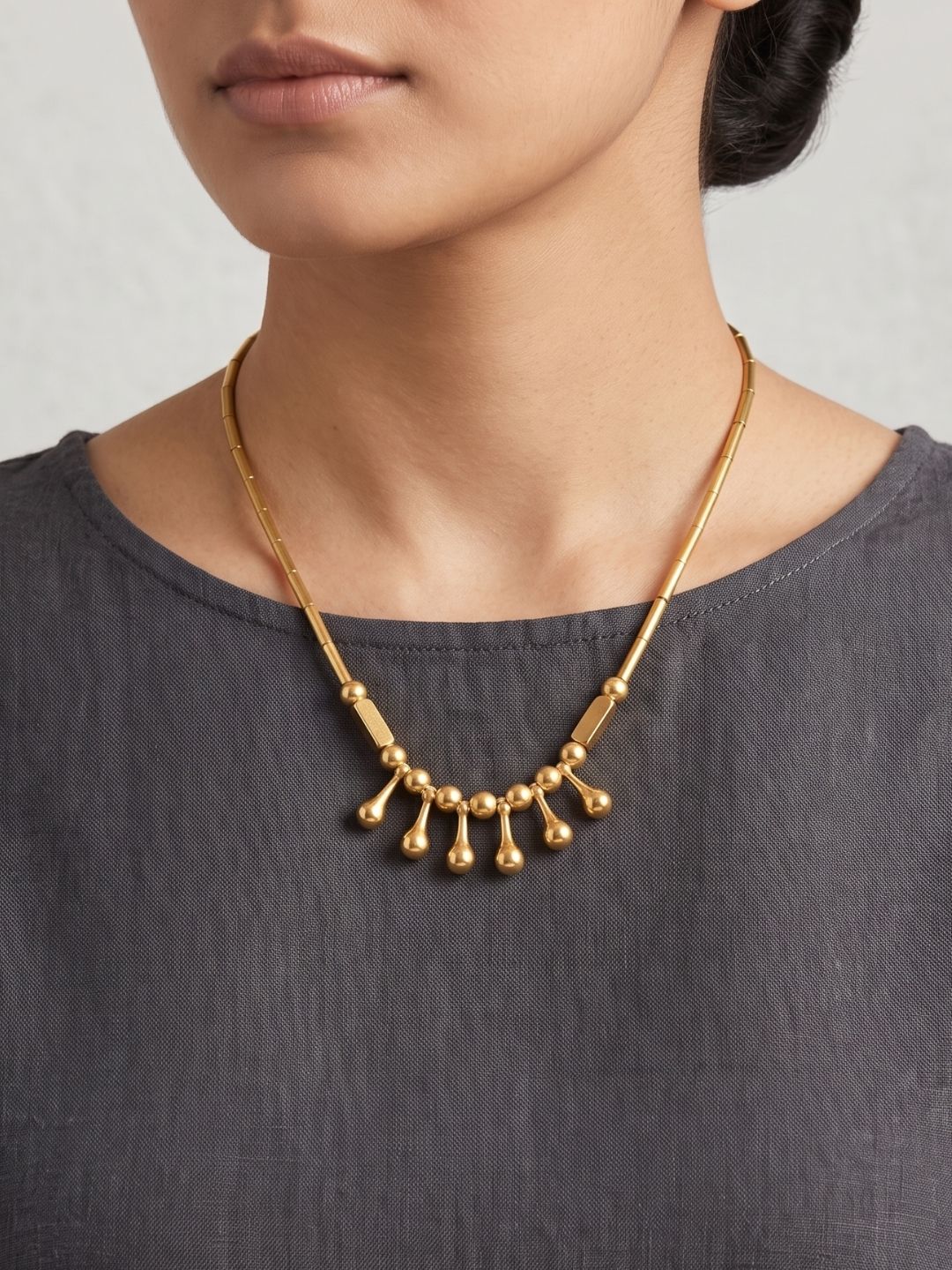 Marigold Brass Necklace